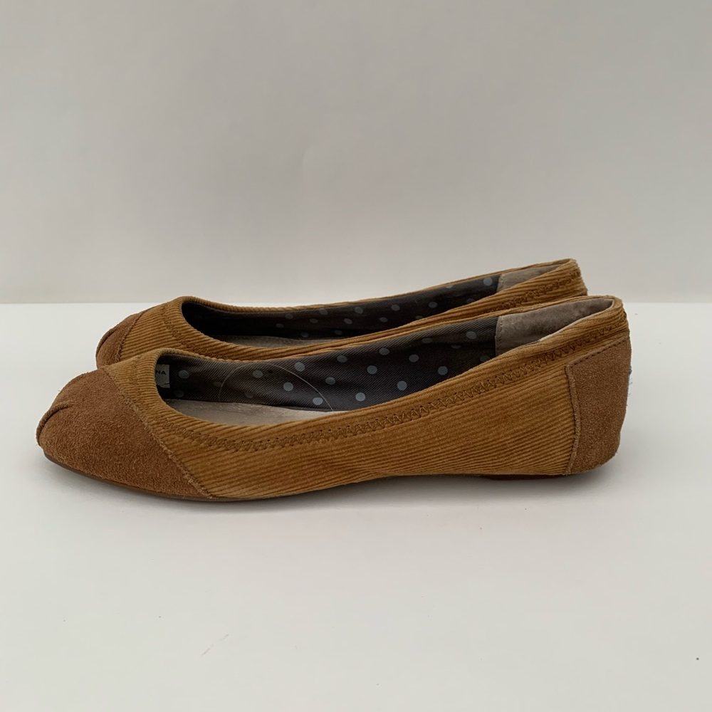 Toms Corduroy/Suede Ballet Flats Size 5.5